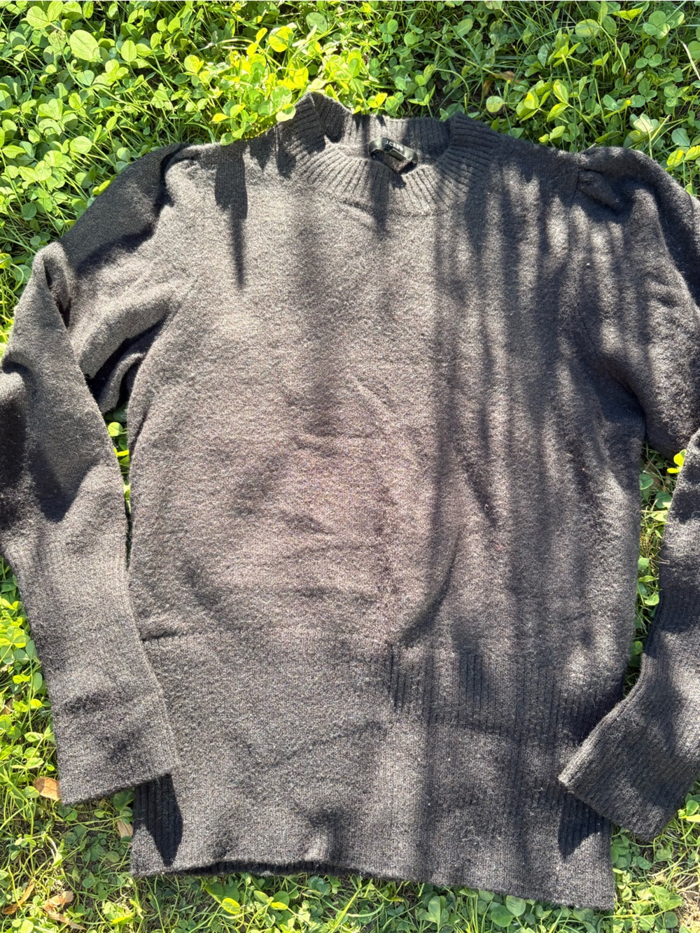 J.CrewWool blend Black Crewneck Sweater